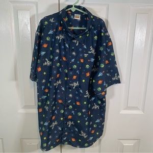 Boys Disney Toy Story Hawaiian style‎ shirt size 18/20